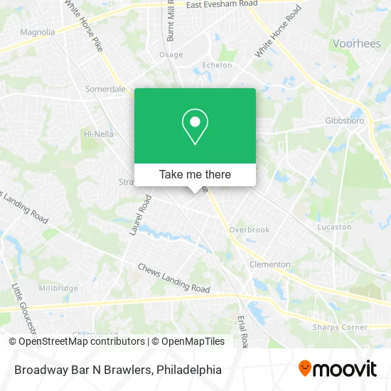 Mapa de Broadway Bar N Brawlers