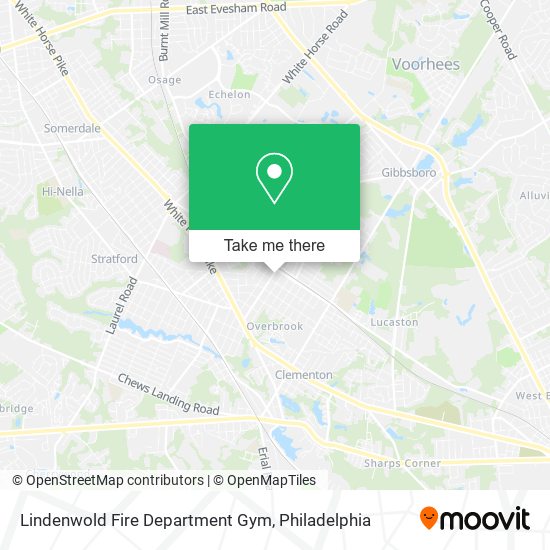 Mapa de Lindenwold Fire Department Gym