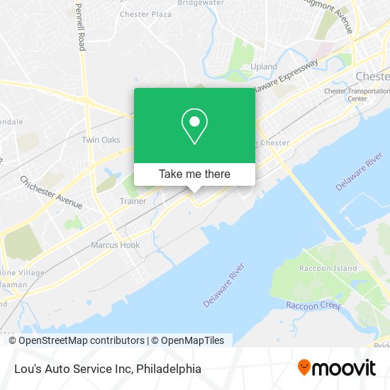 Lou's Auto Service Inc map