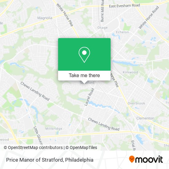 Price Manor of Stratford map