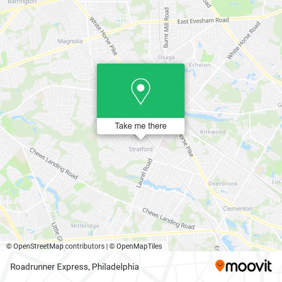 Roadrunner Express map