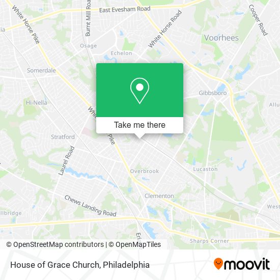 House of Grace Church map