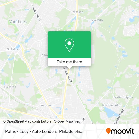 Patrick Lucy - Auto Lenders map