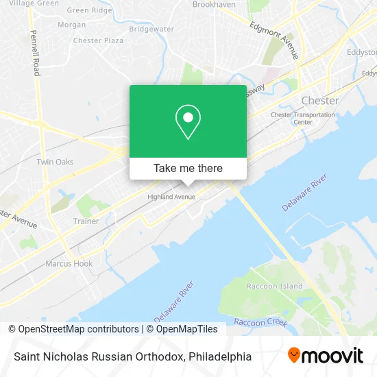 Saint Nicholas Russian Orthodox map