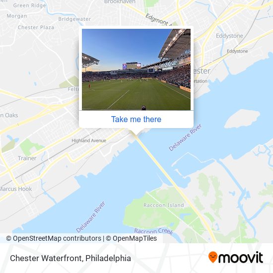 Chester Waterfront map