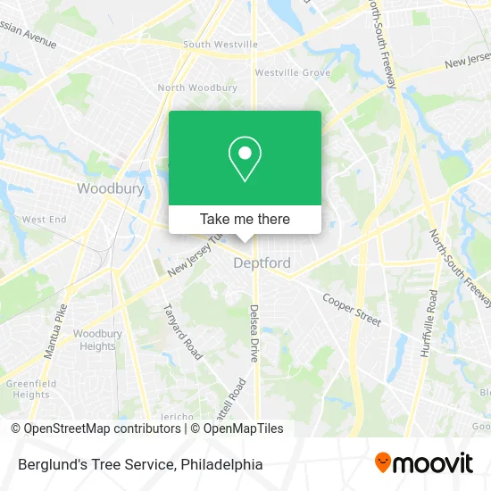 Berglund's Tree Service map