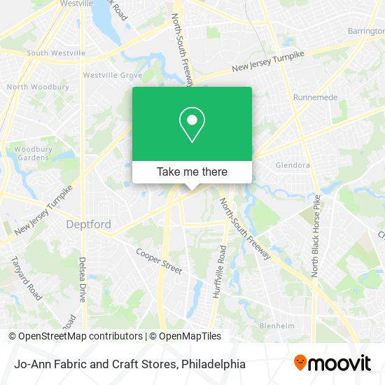 Jo-Ann Fabric and Craft Stores map