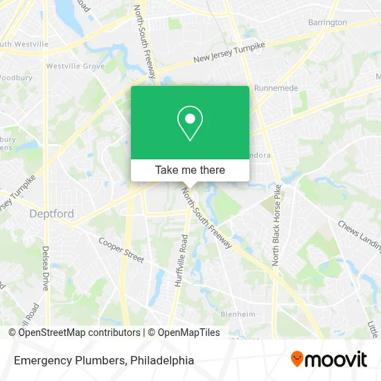 Emergency Plumbers map