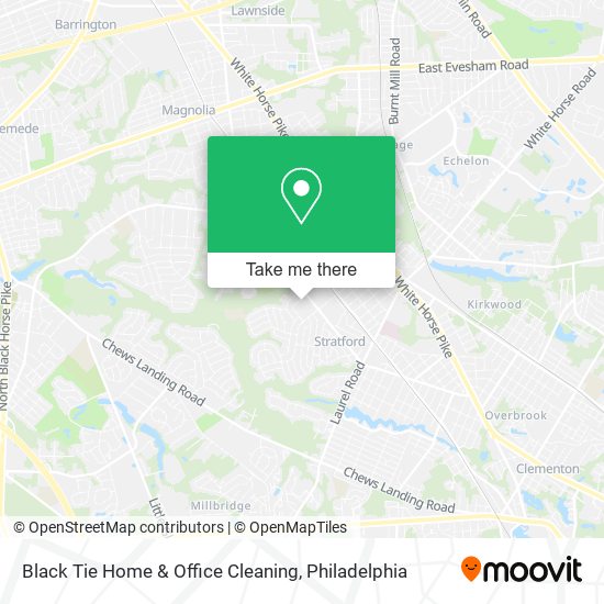 Black Tie Home & Office Cleaning map