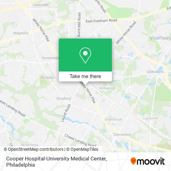 Cooper Hospital-University Medical Center map