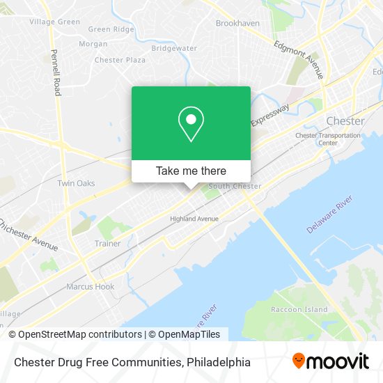 Chester Drug Free Communities map