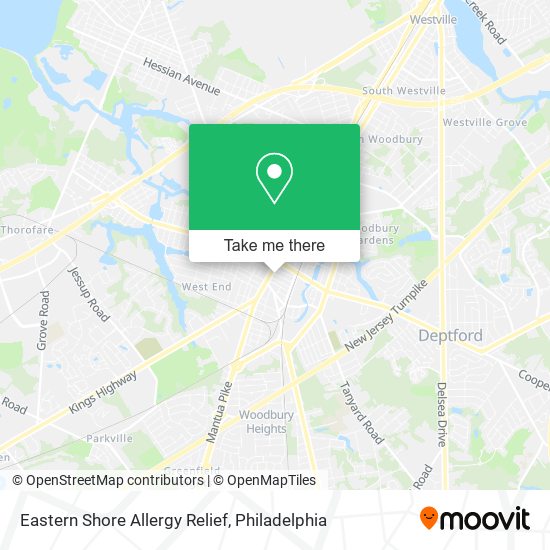 Eastern Shore Allergy Relief map