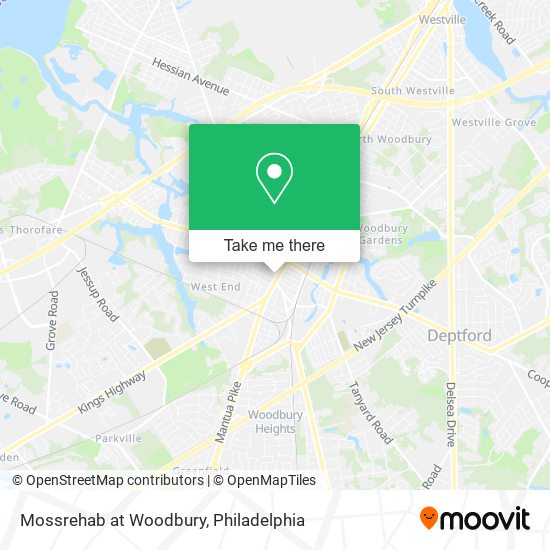 Mossrehab at Woodbury map