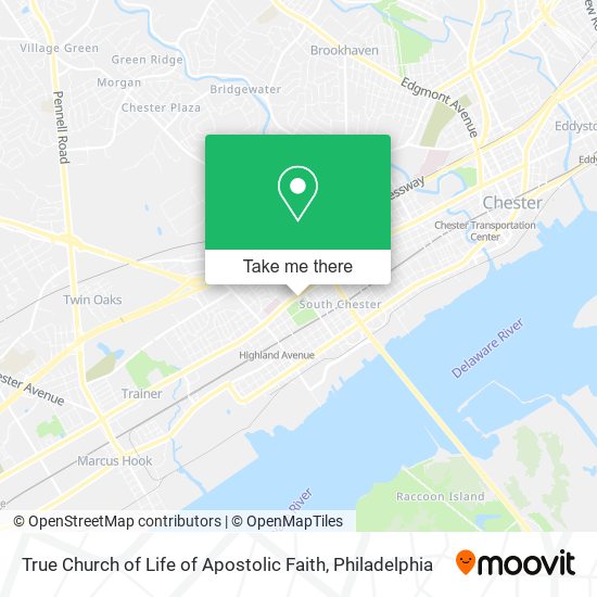 True Church of Life of Apostolic Faith map