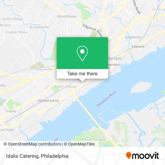 Idalis Catering map