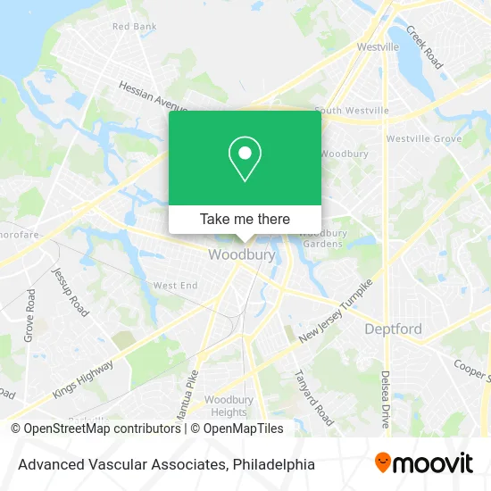 Advanced Vascular Associates map