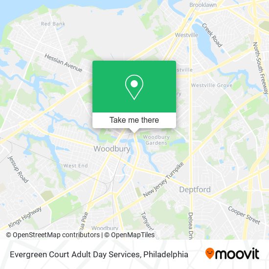 Mapa de Evergreen Court Adult Day Services