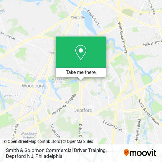 Smith & Solomon Commercial Driver Training, Deptford NJ map