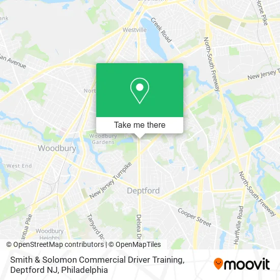Mapa de Smith & Solomon Commercial Driver Training, Deptford NJ