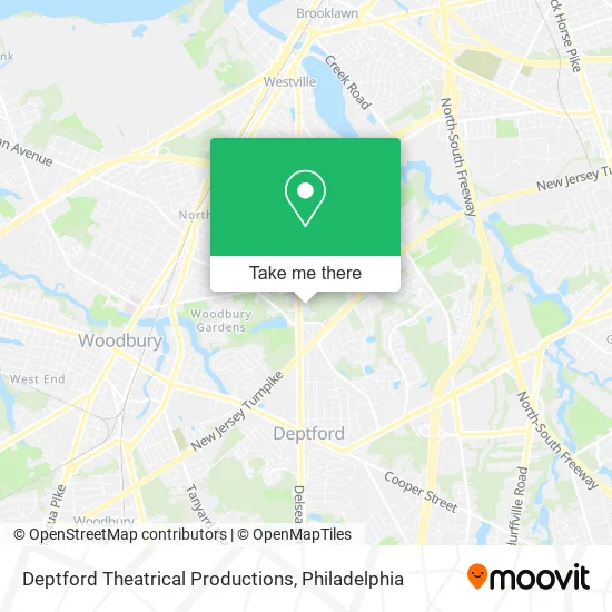Deptford Theatrical Productions map