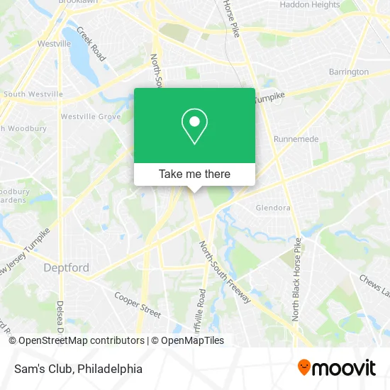Sam's Club map