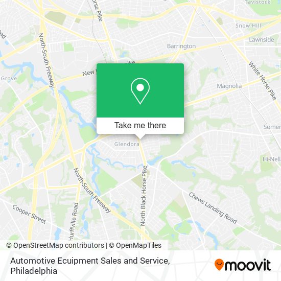 Mapa de Automotive Ecuipment Sales and Service