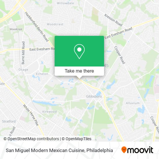 San Miguel Modern Mexican Cuisine map