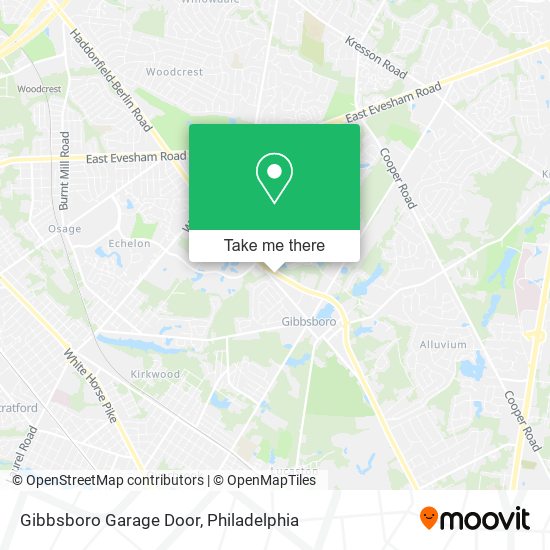 Gibbsboro Garage Door map