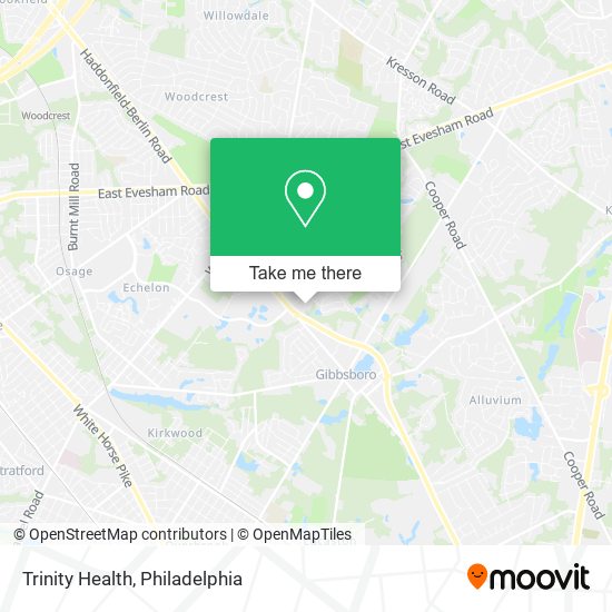 Trinity Health map