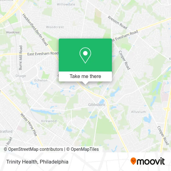 Trinity Health map