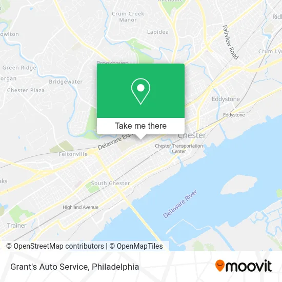Grant's Auto Service map