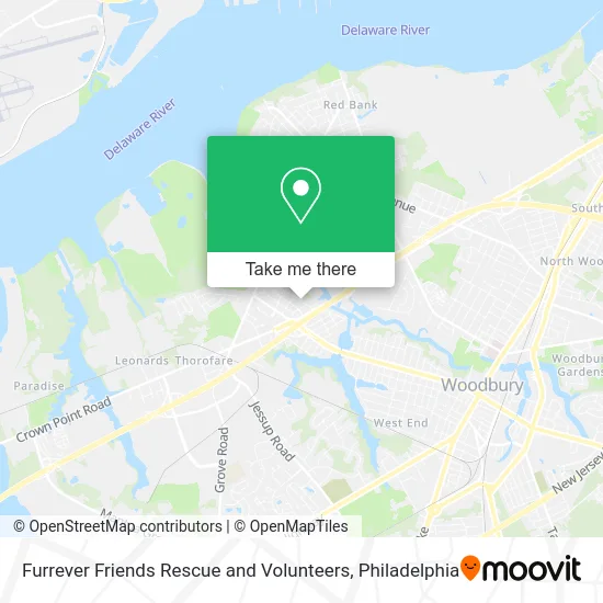 Furrever Friends Rescue and Volunteers map