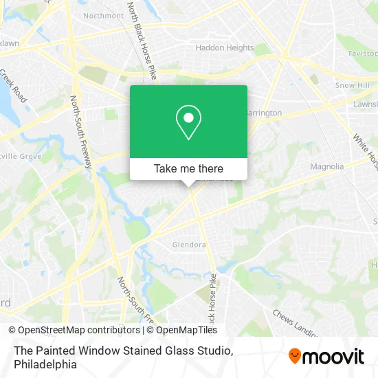 The Painted Window Stained Glass Studio map