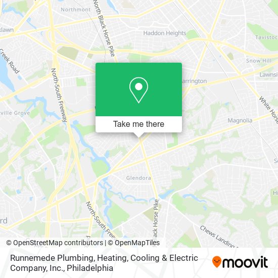 Runnemede Plumbing, Heating, Cooling & Electric Company, Inc. map