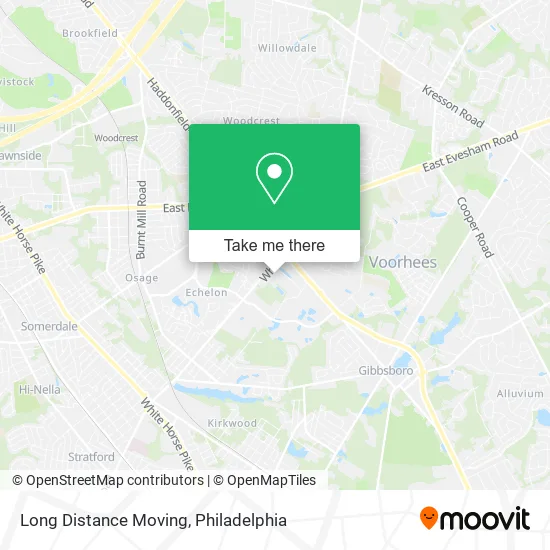 Long Distance Moving map