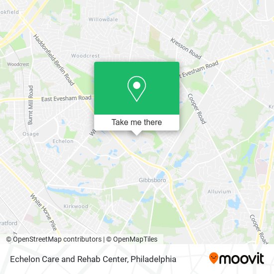 Echelon Care and Rehab Center map