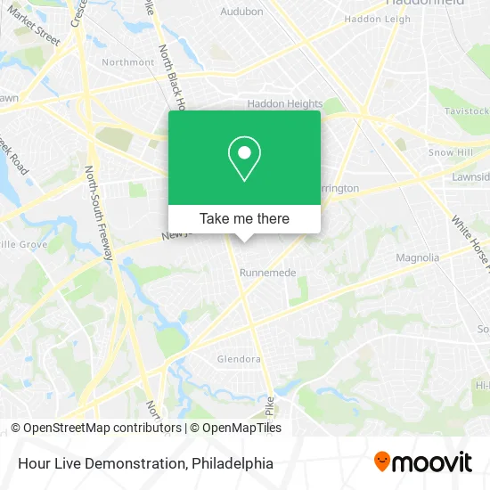 Hour Live Demonstration map