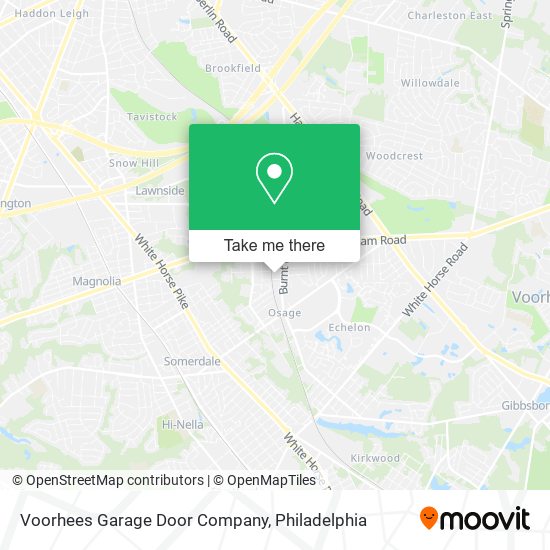 Mapa de Voorhees Garage Door Company