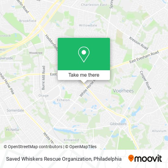 Saved Whiskers Rescue Organization map