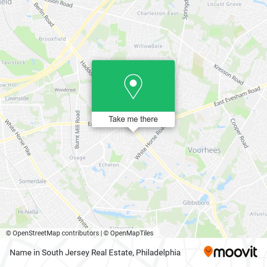 Mapa de Name in South Jersey Real Estate