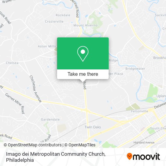 Imago dei Metropolitan Community Church map