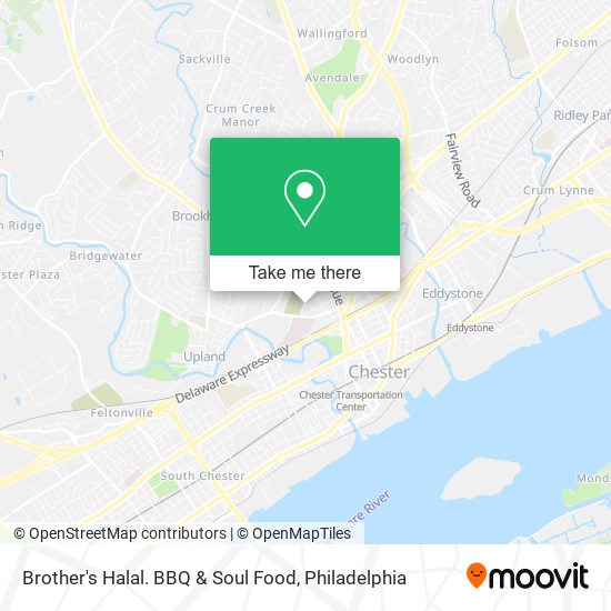 Brother's Halal. BBQ & Soul Food map
