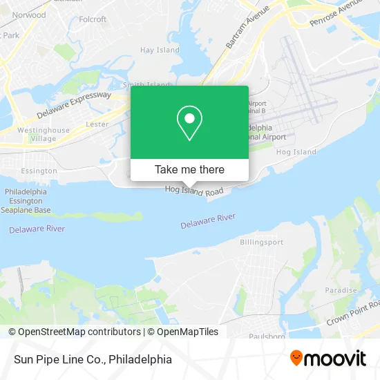 Sun Pipe Line Co. map