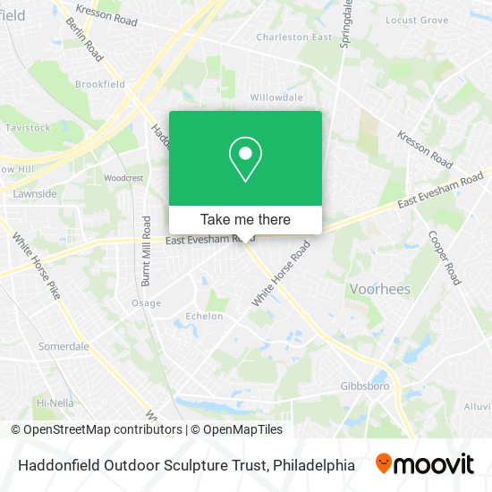 Mapa de Haddonfield Outdoor Sculpture Trust