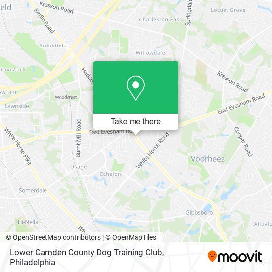 Lower Camden County Dog Training Club map