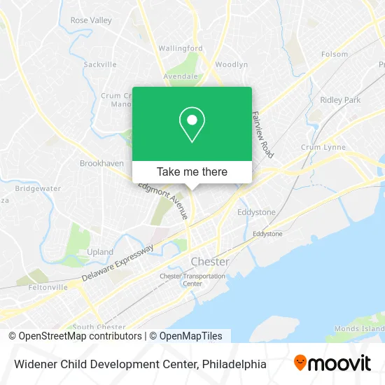 Widener Child Development Center map