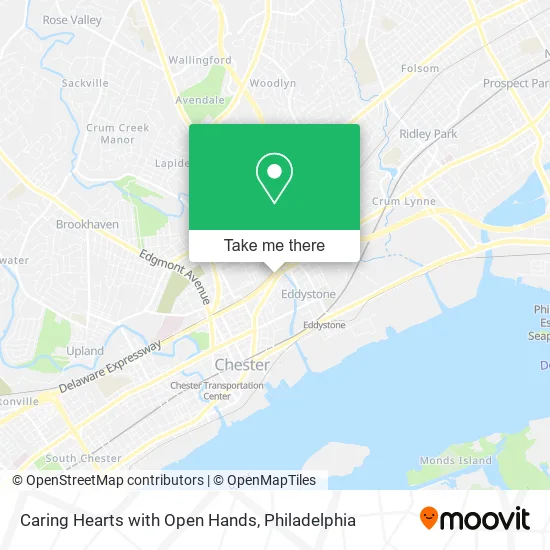 Caring Hearts with Open Hands map