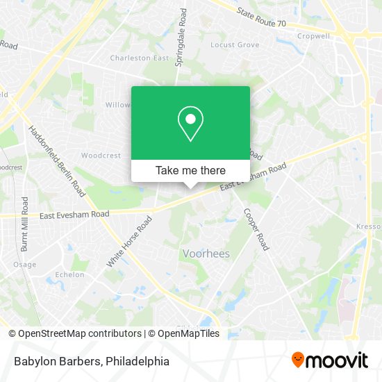 Babylon Barbers map