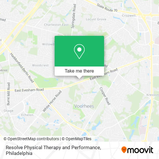 Resolve Physical Therapy and Performance map