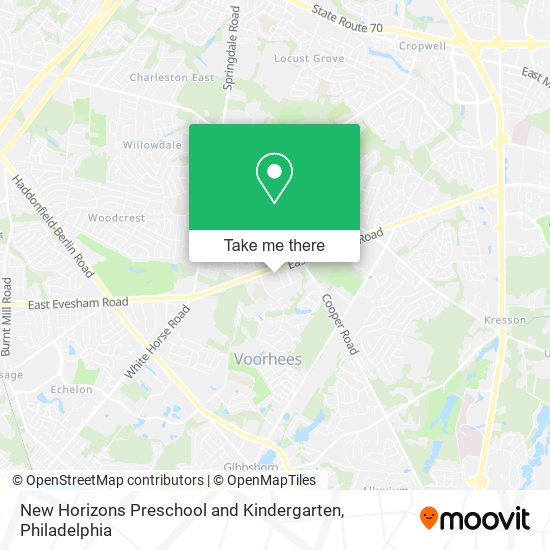 Mapa de New Horizons Preschool and Kindergarten